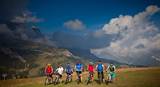 Mountainbiker vor Sellamassiv